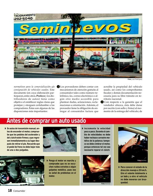 Antes De Comprar ¡Un Auto! - Profeco