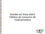 Consumo de medicamentos - Profeco