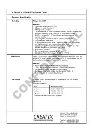 CTX926 V.1 Dvb-T/Tv-Tuner Card - CREATIX