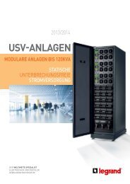 USV Modulare Anlagenpdf, 11.7 MB - Legrand Austria GmbH