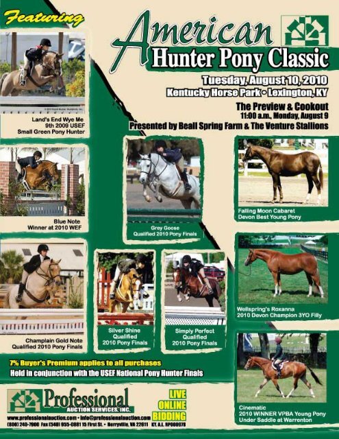 Download the Sale Catalog of Ponies - Professional Auction ...