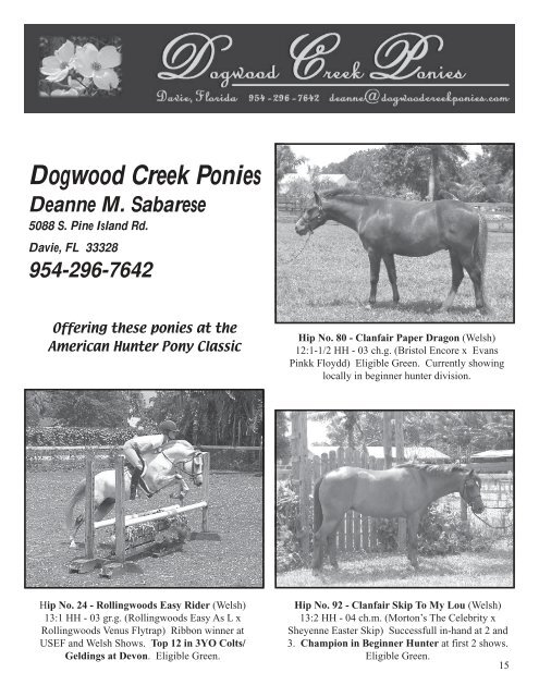 Download the Sale Catalog of Ponies - Professional Auction ...