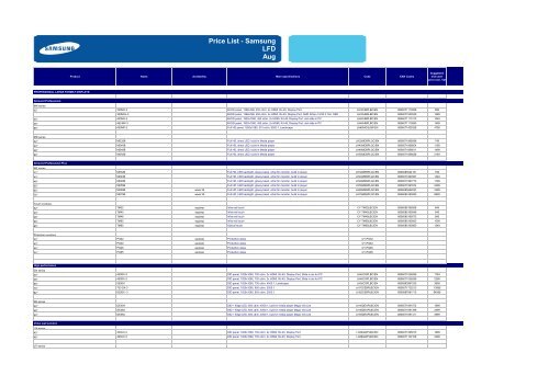 Price List - Calis Professional Audio