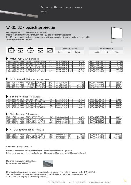 Stumpfl prijslijst - Calis Professional Audio