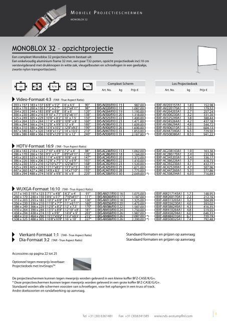 Stumpfl prijslijst - Calis Professional Audio