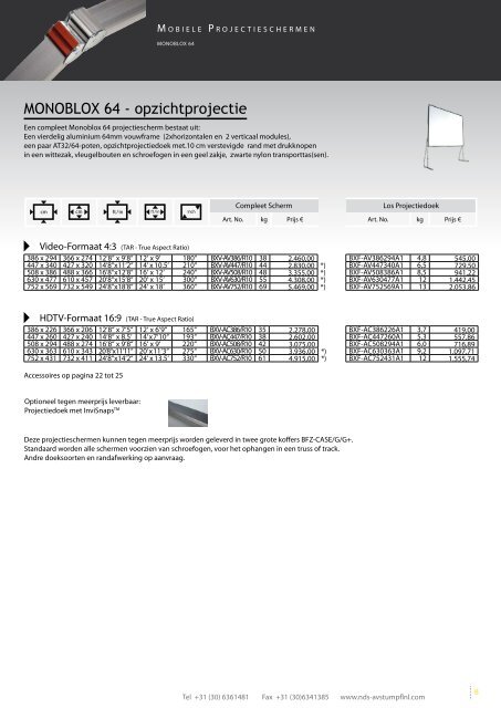 Stumpfl prijslijst - Calis Professional Audio