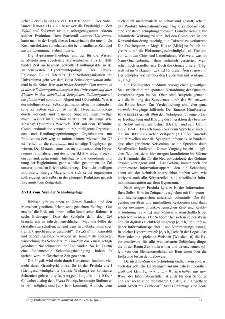 Vol. 1, No. 1 Vol. 5, No. 1 - Professorenforum