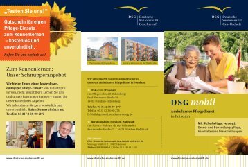 DSG mobil - Deutsche Seniorenstift Gesellschaft