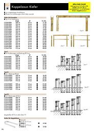 Koppelzäune Zahnfelder Balustraden