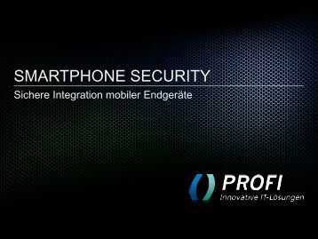 Security - PROFI Engineering Systems AG
