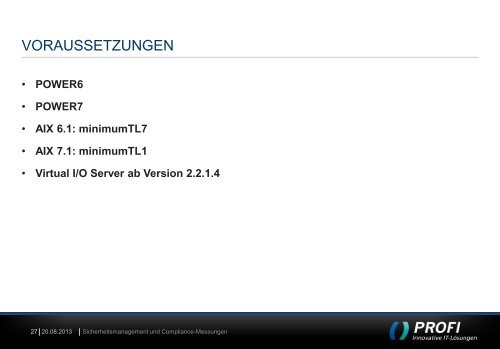 IBM POWERSC - PROFI Engineering Systems AG