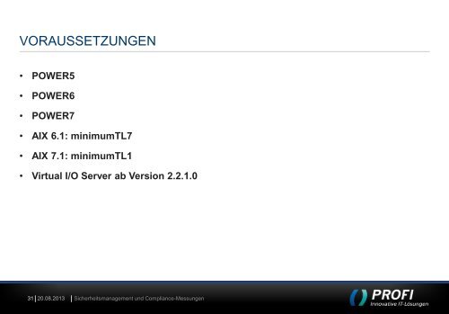 IBM POWERSC - PROFI Engineering Systems AG