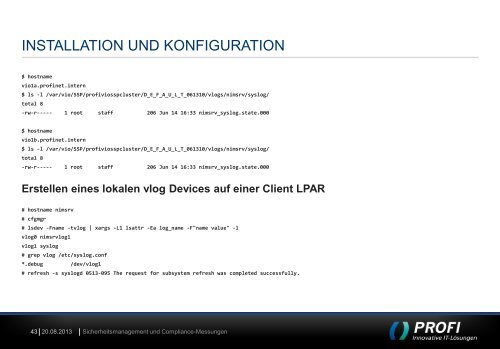 IBM POWERSC - PROFI Engineering Systems AG