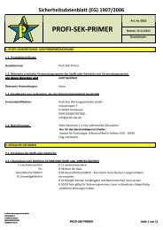 PROFI-SEK-PRIMER - Profi-Star Wartungsprodukte GmbH