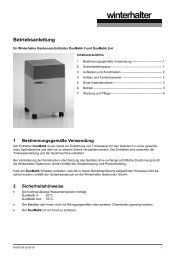 fÃ¼r Winterhalter Gastronom EnthÃ¤rter DuoMatik II und DuoMatik