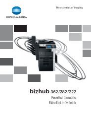 Konica Minolta Bizhub 222 FelhasznÃ¡lÃ³i kÃ©zikÃ¶nyv - GRAPHAX.HU ...