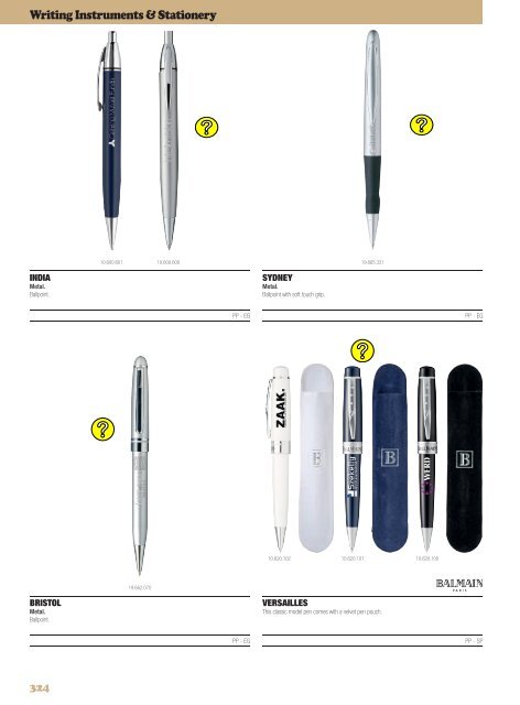 Writing Instruments & Stationery