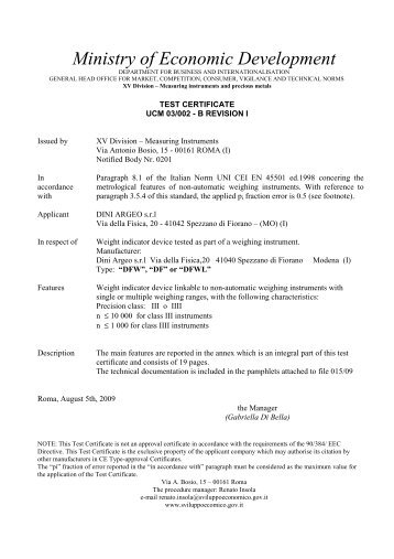 Certificato di Prova UCM 03-002-B DFW rev1_EN