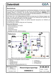 Wasserentgasungsanlage VARIDOX C - GEA Diessel