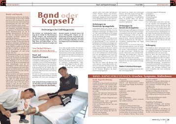 BAND-/KAPSELVERLETZUNGEN - ProForming