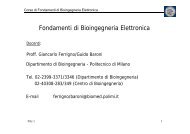 Fondamenti di Bioingegneria Elettronica - Progettoatena.It