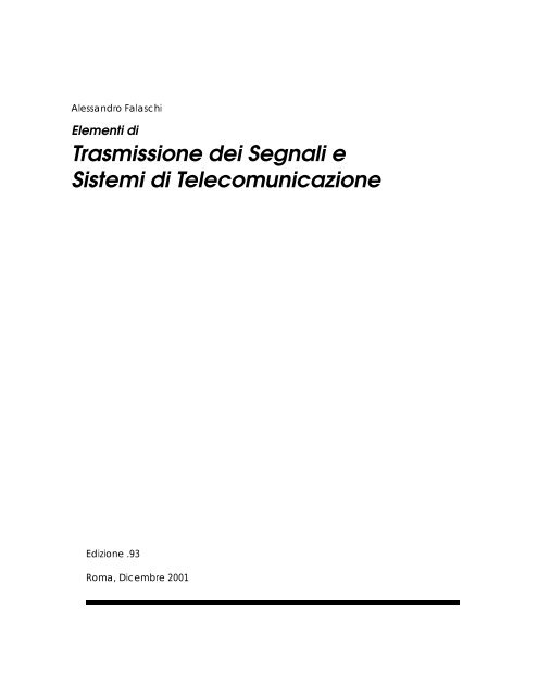 Libro di Telecomunicazioni - Progettoatena.It