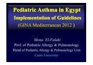 Pediatric Asthma in Egypt Implementation of ... - Progetto LIBRA