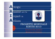 PROGETTO MONDIALE RINITE 2010 - Progetto LIBRA