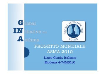 PROGETTO MONDIALE ASMA 2010 - Progetto LIBRA