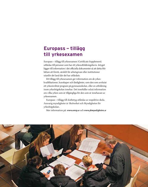Europass Sverige (pdf) - Internationella programkontoret fÃ¶r ...