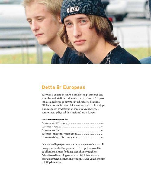 Europass Sverige (pdf) - Internationella programkontoret fÃ¶r ...