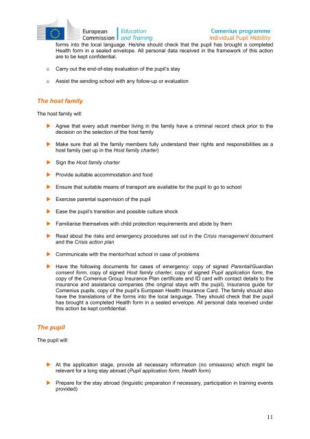 Guide to Comenius Individual Pupil Mobility - European ...