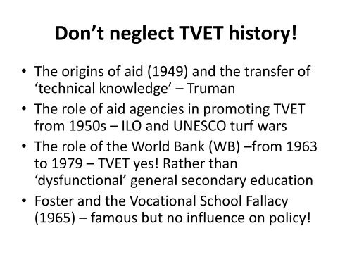 TVET and Globalisation The Rise of Technical and Vocational Skills ...