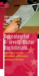 BaccalaurÃ©at, A-levels, Abitur, Bachillerato