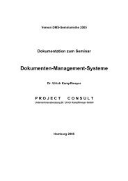 Dokumenten-Management-Systeme - PROJECT CONSULT ...