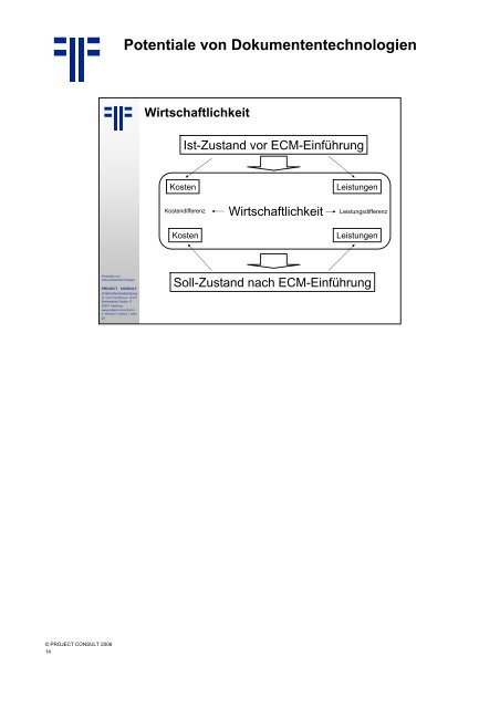 Handout - PROJECT CONSULT Unternehmensberatung Dr. Ulrich ...