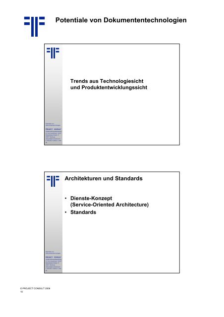 Handout - PROJECT CONSULT Unternehmensberatung Dr. Ulrich ...