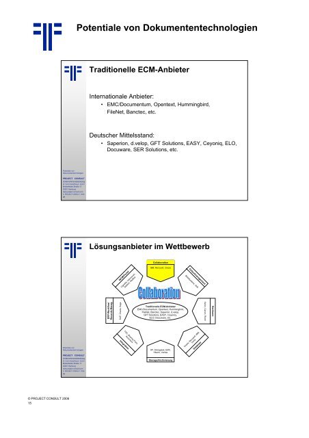 Handout - PROJECT CONSULT Unternehmensberatung Dr. Ulrich ...