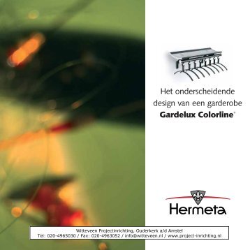 Hermeta Gardelux Colorline kapstokken (pdf) - Witteveen ...
