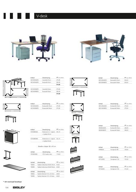 Bisley brochure + prijzen - Witteveen Projectinrichting