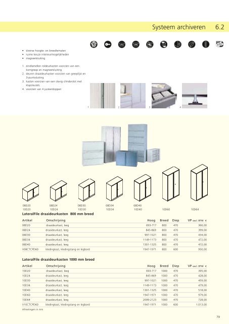 Bisley brochure + prijzen - Witteveen Projectinrichting