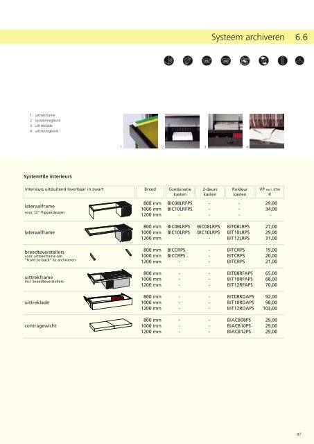 Bisley brochure + prijzen - Witteveen Projectinrichting