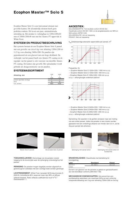 Ecophon Masterâ¢ Solo S - Witteveen Projectinrichting