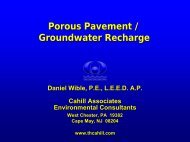 Porous Pavement / Groundwater Recharge - Project Clean Water