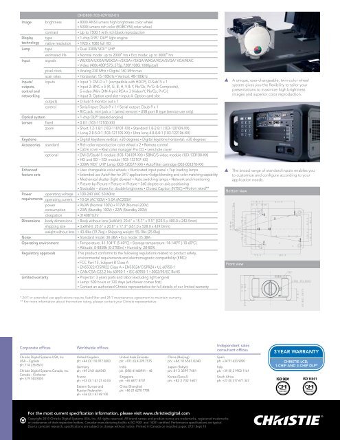 DHD800 - Projector Central
