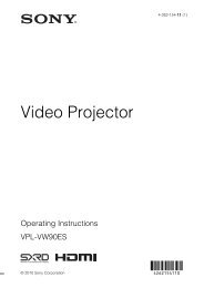 Video Projector - Sony