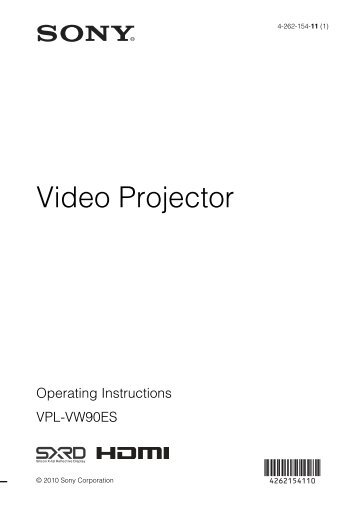 Video Projector - Sony