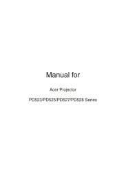 acer pd528.pdf - Projector Lamps World