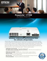 Epson PowerLite 1775W - Projector People