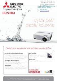 crystal clear display solutions - Projector